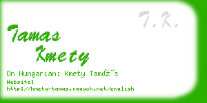 tamas kmety business card